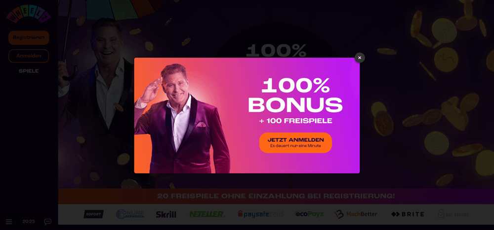 Wheelz Casino Bonus